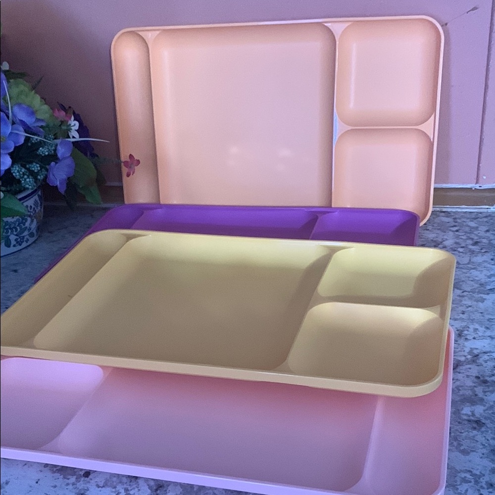 Colorful Compartment Tray Set - Picture 4 of 4